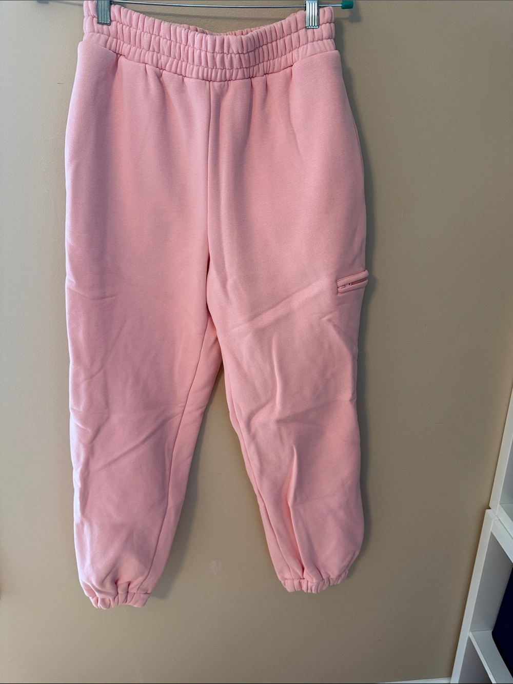 Comfrt Light Pink Fleece Joggers